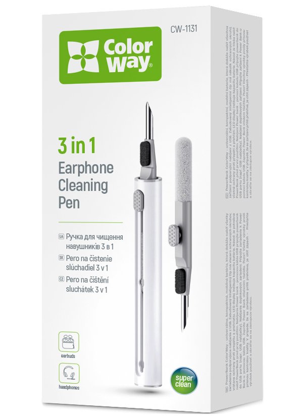 COLORWAY čistící sada 3v1 pro sluchátka