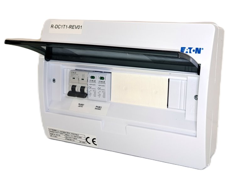 Solarmi DC05R osazený rozvaděč pro fotovoltaiku, svodič, odpojovač, pojistky, do 500V