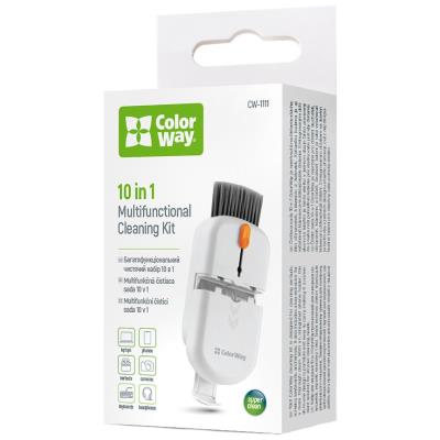 COLORWAY čistící sada 10v1 pro sluchátka, klávesnice, obrazovky, foto a elektroniku
