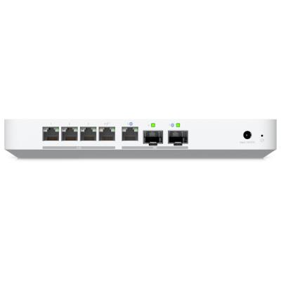 Ubiquiti UniFi Cloud Gateway Fiber - Router, Full UniFi OS, IDS/IPS, 5x 2.5GbE, 2x SFP+, slot NVMe SSD, 1x PoE+ (30W)