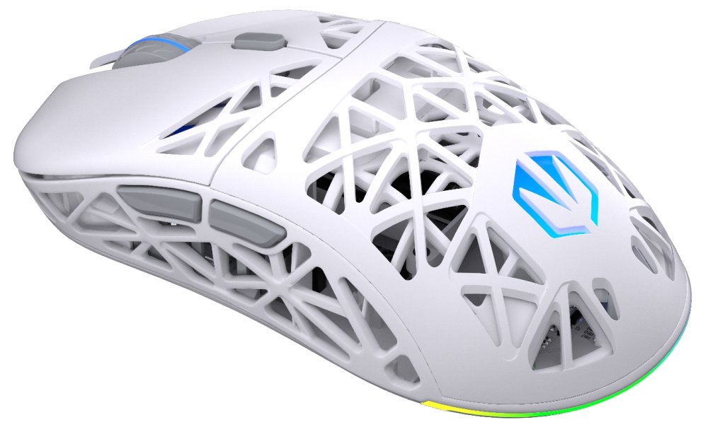 Endorfy myš LIV Plus Onyx White Wireless / PAW3395 / Khail GM 8.0 / bezdrátová / ultralehká / dockovací stanice / bílá