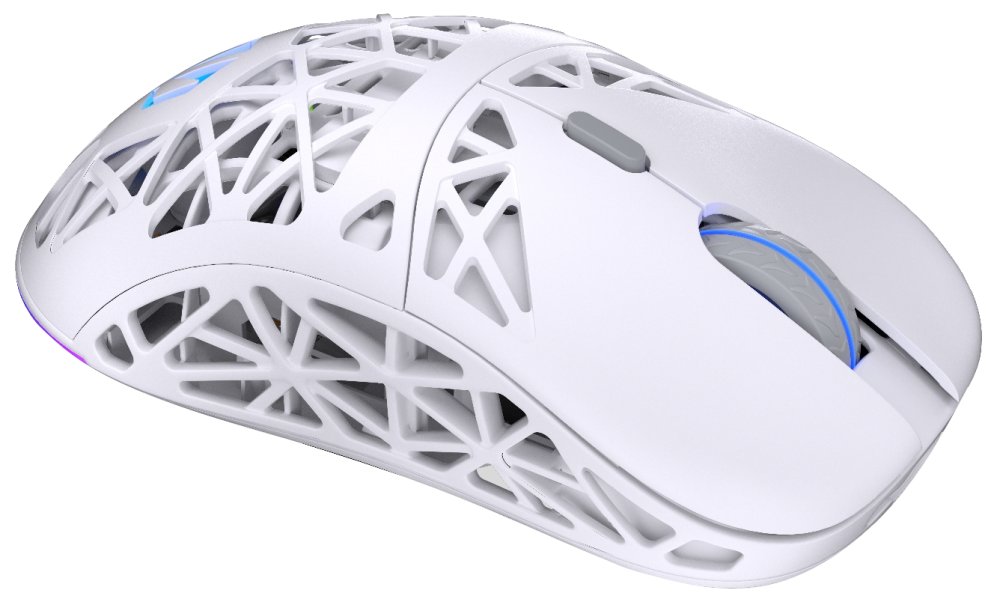 Endorfy myš LIV Plus Onyx White Wireless / PAW3395 / Khail GM 8.0 / bezdrátová / ultralehká / dockovací stanice / bílá