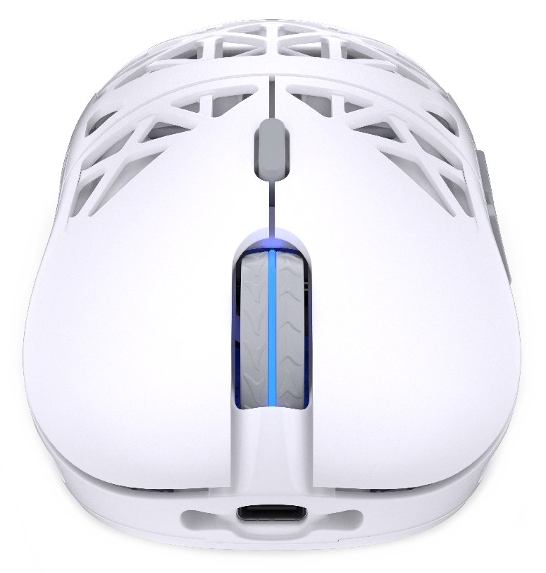 Endorfy myš LIV Plus Onyx White Wireless / PAW3395 / Khail GM 8.0 / bezdrátová / ultralehká / dockovací stanice / bílá