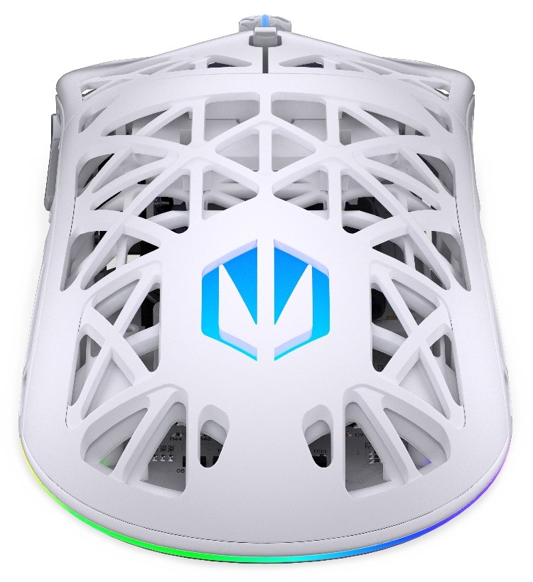 Endorfy myš LIV Plus Onyx White Wireless / PAW3395 / Khail GM 8.0 / bezdrátová / ultralehká / dockovací stanice / bílá