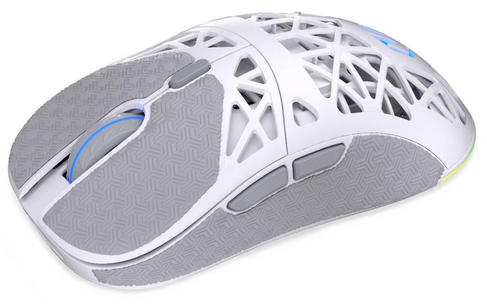 Endorfy myš LIV Plus Onyx White Wireless / PAW3395 / Khail GM 8.0 / bezdrátová / ultralehká / dockovací stanice / bílá