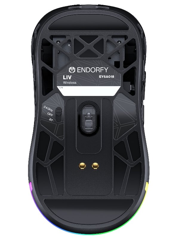 Endorfy myš LIV Wireless / PAW3311 / Khail GM 4.0 / ARGB / bezdrátová / ultralehká / černá