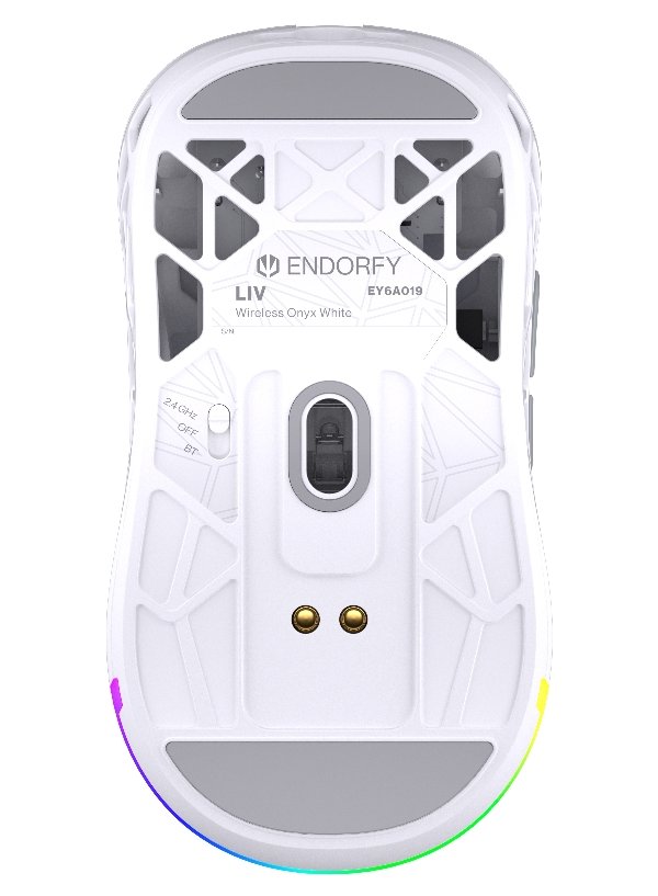 Endorfy myš LIV Wireless Onyx White / PAW3311 / Khail GM 4.0 / ARGB / bezdrátová / ultralehká / bílá