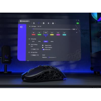 Endorfy myš LIV Wireless / PAW3311 / Khail GM 4.0 / ARGB / bezdrátová / ultralehká / černá