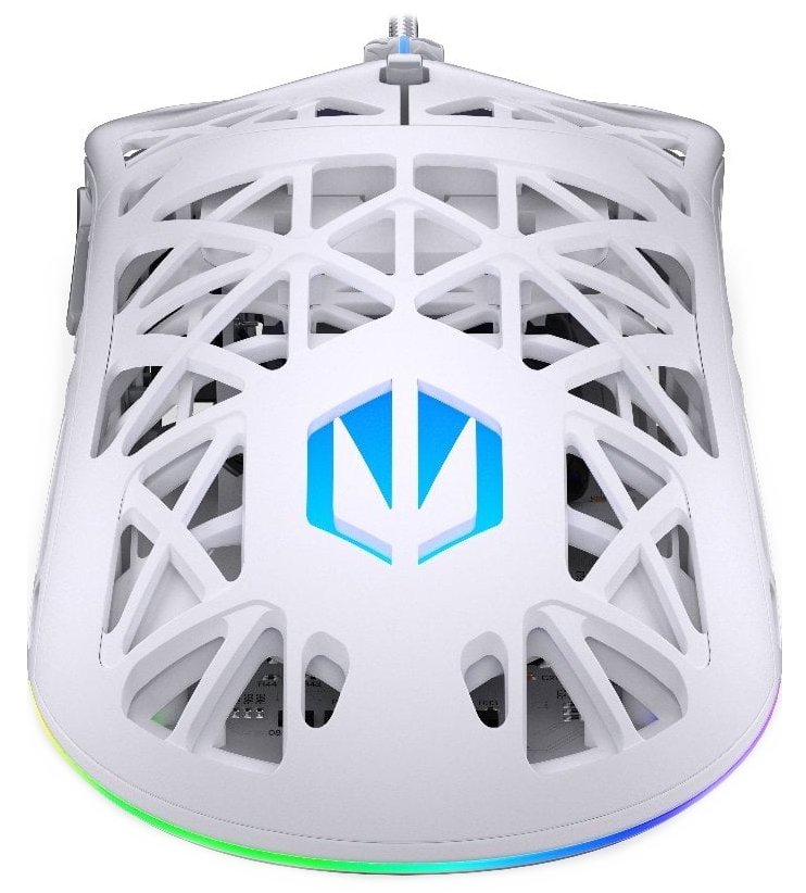 Endorfy myš LIV Onyx White / PAW3311 / Khail GM 4.0 / ARGB / drátová / ultralehká / bílá