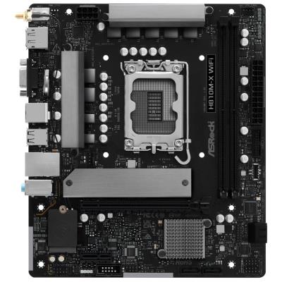 ASRock H810M-X WIFI / Intel H810 / LGA1851 / 2x DDR5 / M.2 / VGA / HDMI / DP / WiFi / mATX