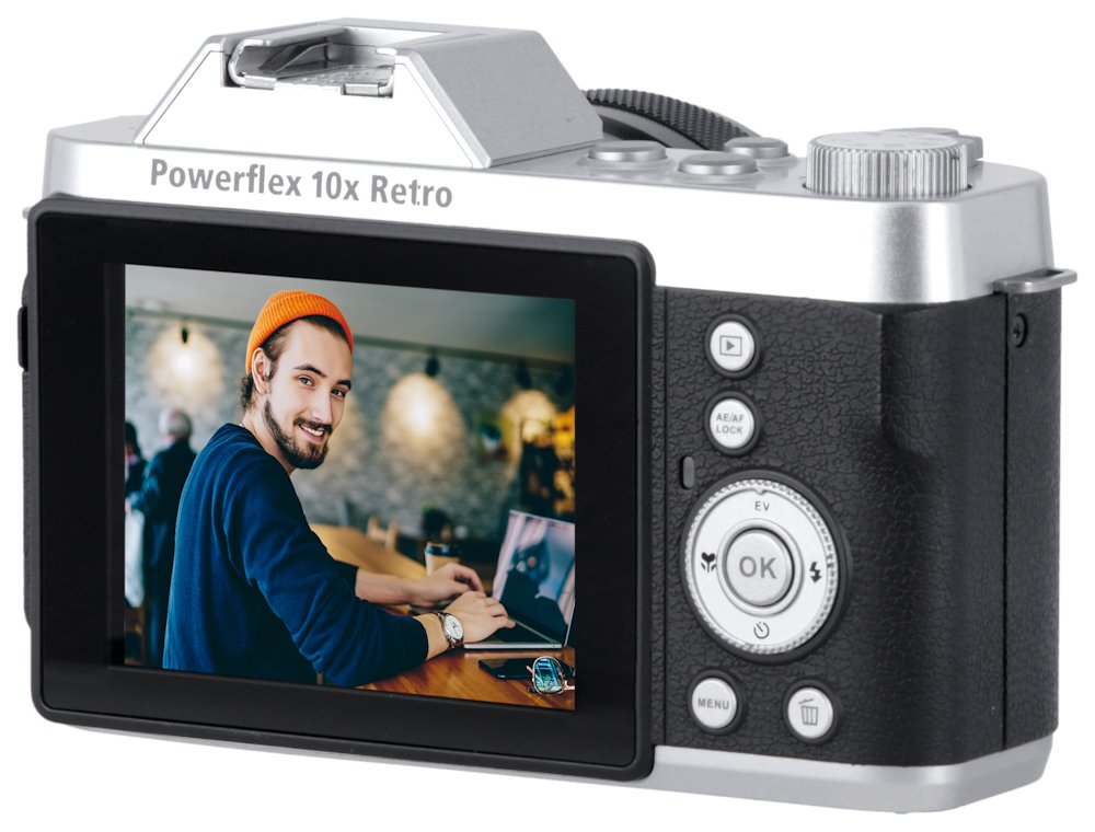 Rollei Powerflex 10x Retro/ 8 MPix/ 10x zoom/ 2,88" LCD/ 1440p video/ Černý