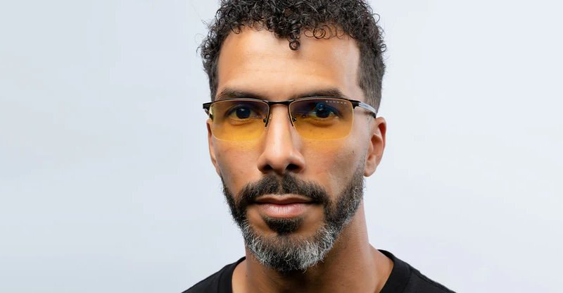 GUNNAR kancelářske/herní brýle MARIN ONYX * jantarová skla * BLF 65 * GUNNAR focus