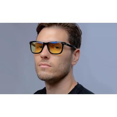 GUNNAR kancelářské/herní brýle CUPERTINO ONYX * jantarová/čirá/sluneční/jantarová MAX skla * BLF65/BLF35/BLF90/BLF98