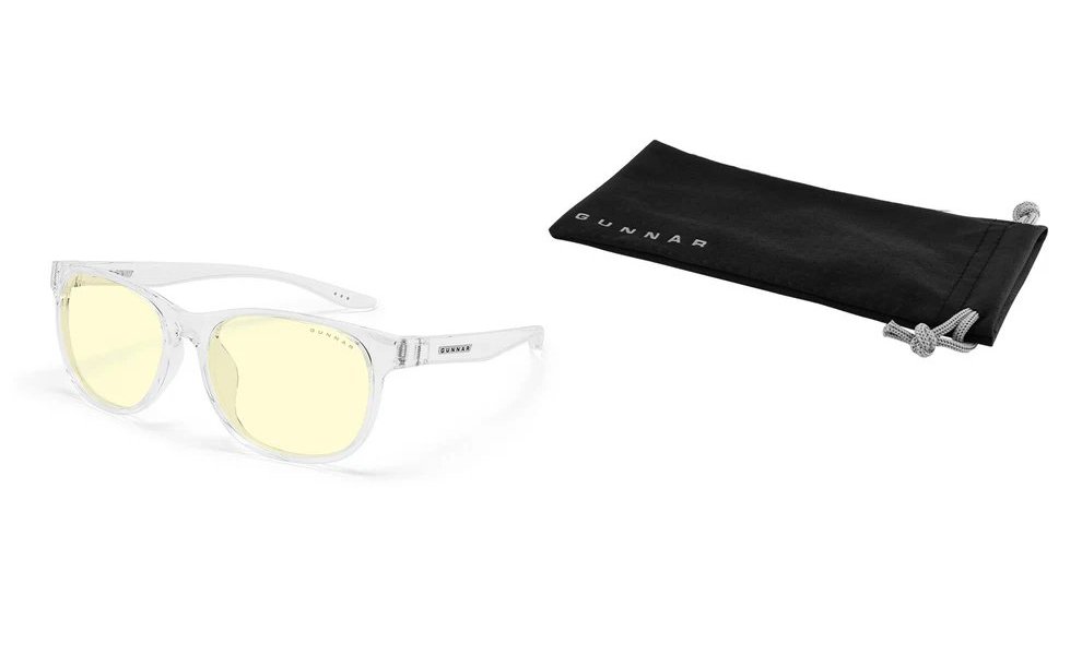 GUNNAR kancelářske/herní brýle RUSH CRYSTAL * jantárová skla * BLF 65 * NATURAL focus