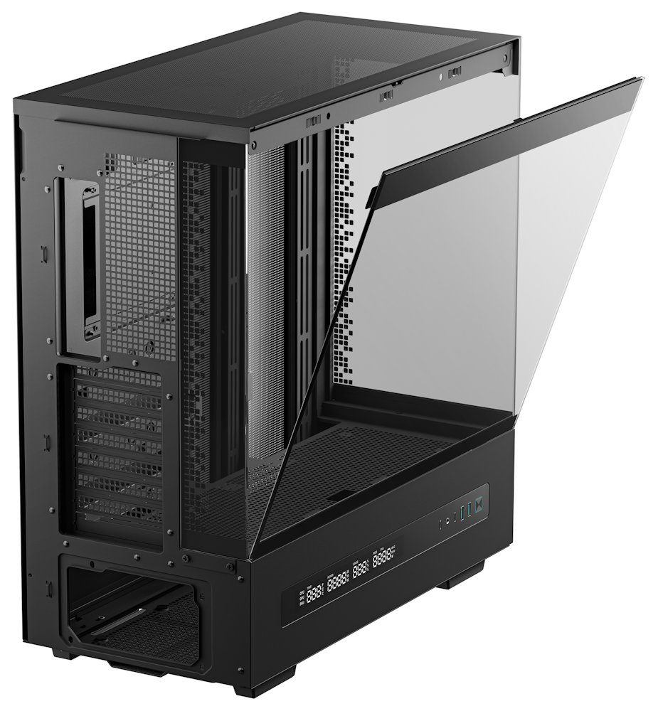 DEEPCOOL skříň CH690 DIGITAL ATX / 2xUSB 3.0 / USB-C / až 10x gan / panoramatická / černá