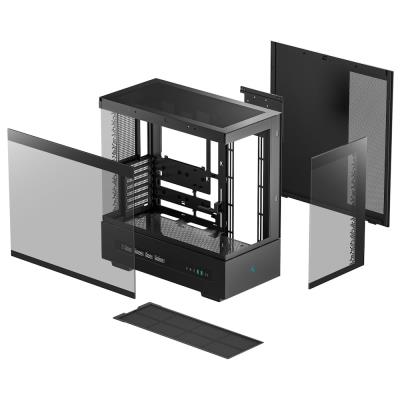 DEEPCOOL skříň CH690 DIGITAL ATX / 2xUSB 3.0 / USB-C / až 10x gan / panoramatická / černá