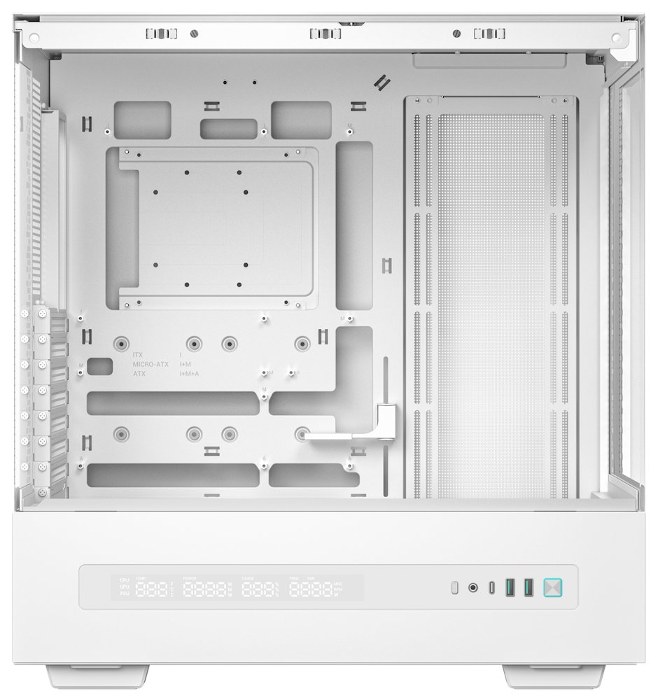 DEEPCOOL skříň CH690 DIGITAL ATX / 2xUSB 3.0 / USB-C / až 10x gan / panoramatická / bílá