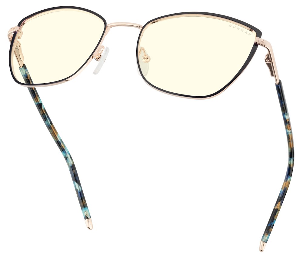 GUNNAR kancelářske/herní brýle  ERIKA INDIGO/GOLD čirá skla BLF 35 GUNNAR focus