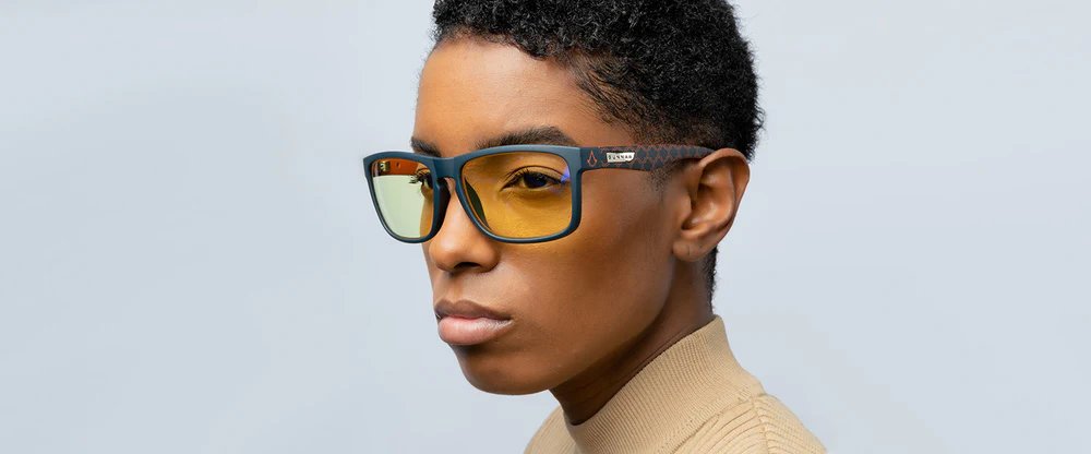 GUNNAR kancelářské/herní brýle INTERCEPT ASSASSIN’s CREED MIRAGE EDITION INDIGO * jantarová skla * BLF 65 * GUNNAR focus