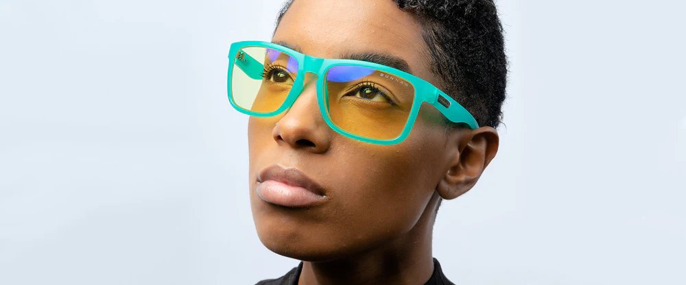 GUNNAR kancelářske/herní brýle INTERCEPT POP EMERALD GREEN * jantarová skla * BLF 65 * GUNNAR focus