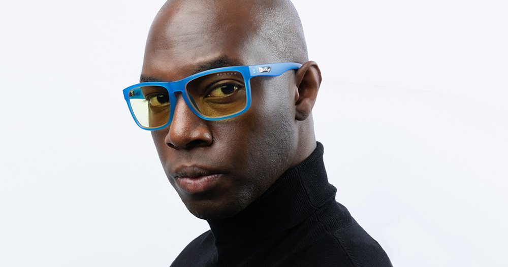 GUNNAR kancelářske/herní brýle INTERCEPT POP COBALT BLUE * jantarová skla * BLF 65 * GUNNAR focus