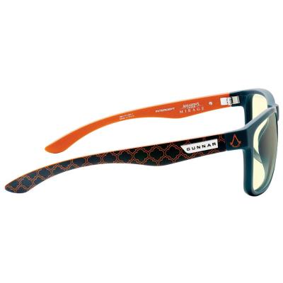 GUNNAR kancelářské/herní brýle INTERCEPT ASSASSIN’s CREED MIRAGE EDITION INDIGO * jantarová skla * BLF 65 * GUNNAR focus