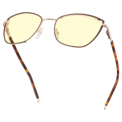 GUNNAR kancelářske/herní brýle  ERIKA COFFEE/GOLD jantarová skla BLF 65 GUNNAR focus