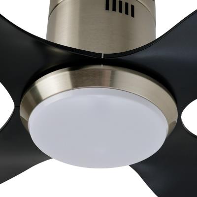 IMMAX NEO LITE PURE SMART LED stropní svítidlo s ventilátorem 24W, Wi-Fi, TUYA, černo-stříbrné