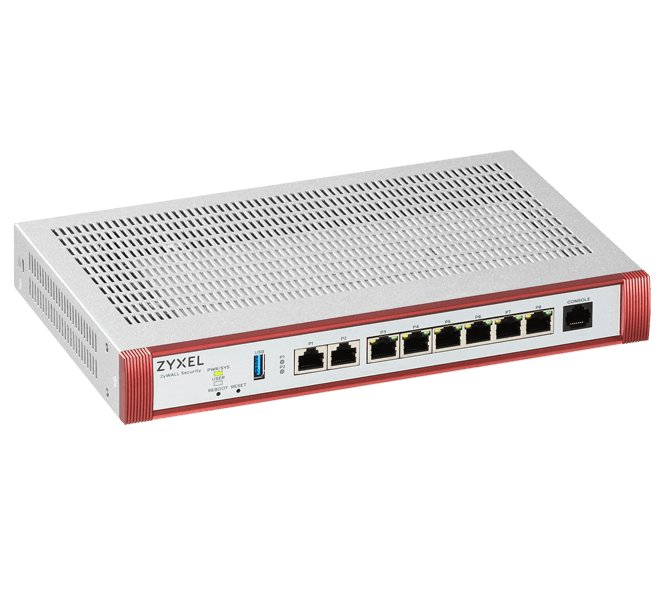 Zyxel USG FLEX 200 H, 2*2.5G & 6*1G, 1*USB with 1 YR Gold Security Pack