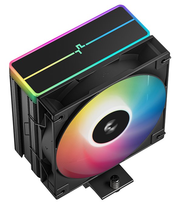 DEEPCOOL chladič AG400 ARGB V2 / 120mm fan ARGB / 4x heatpipes / PWM / pro Intel i AMD / černý