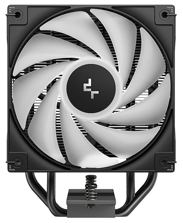 DEEPCOOL chladič AG400 ARGB V2 / 120mm fan ARGB / 4x heatpipes / PWM / pro Intel i AMD / černý