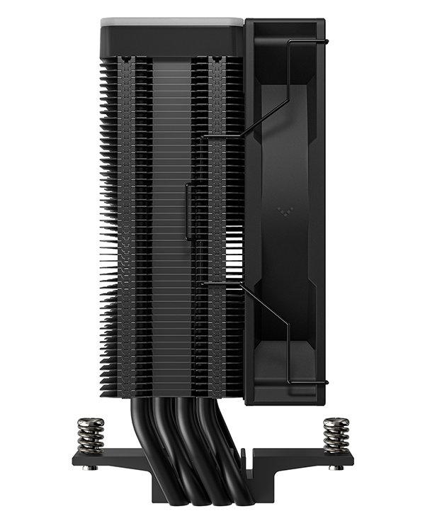 DEEPCOOL chladič AG400 ARGB V2 / 120mm fan ARGB / 4x heatpipes / PWM / pro Intel i AMD / černý
