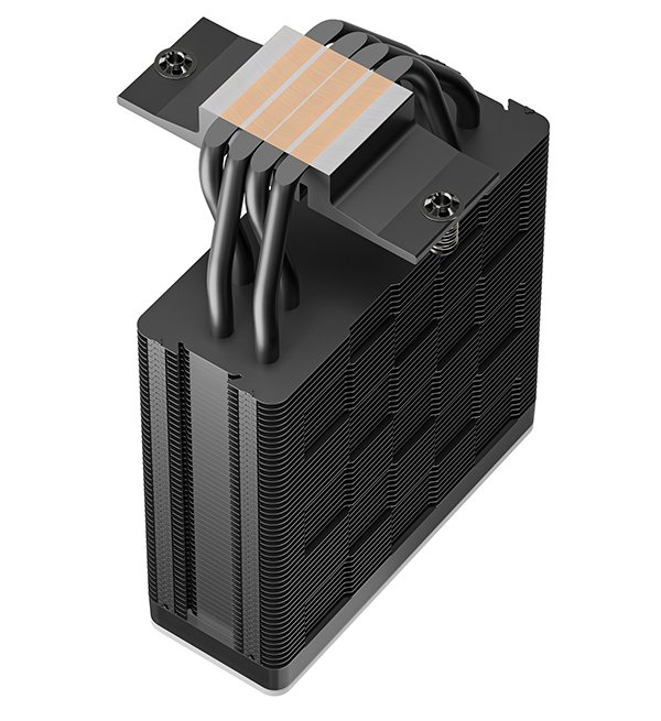 DEEPCOOL chladič AG400 ARGB V2 / 120mm fan ARGB / 4x heatpipes / PWM / pro Intel i AMD / černý