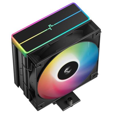 DEEPCOOL chladič AG400 ARGB V2 / 120mm fan ARGB / 4x heatpipes / PWM / pro Intel i AMD / černý