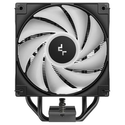 DEEPCOOL chladič AG400 ARGB V2 / 120mm fan ARGB / 4x heatpipes / PWM / pro Intel i AMD / černý