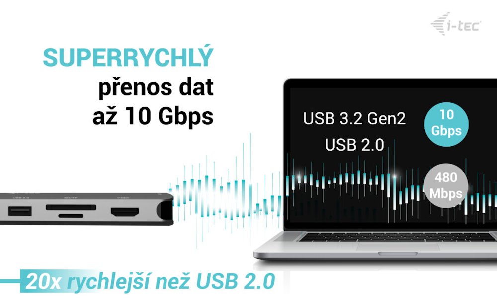 i-tec dokovací stanice USB-C Metal Nano 3x Display Dock, 2x HDMI 1x USB-C video, PD 140W + nabíječka 140 W