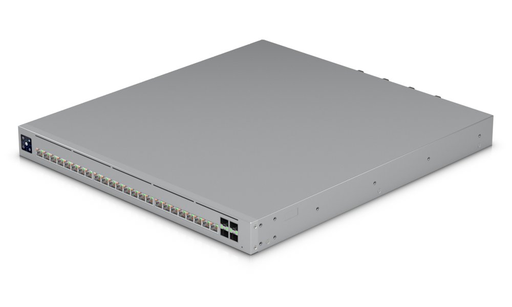 Ubiquiti UniFi Switch Enterprise Campus 24S PoE - 16x 10GbE, 8x 2.5GbE, 4x SFP28, Stacking, 24x PoE+++ (PoE 1050W)