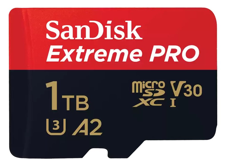 SanDisk Extreme PRO microSDXC 1TB / A2 C10 V30 UHS-I U3 / 200MB/s & 140MB/s / SD Adaptér + 2 years RescuePRO