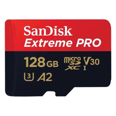 SanDisk Extreme PRO microSDXC 128GB / A2 C10 V30 UHS-I U3 / 200MB/s & 90MB/s / SD Adaptér + 2 years RescuePRO