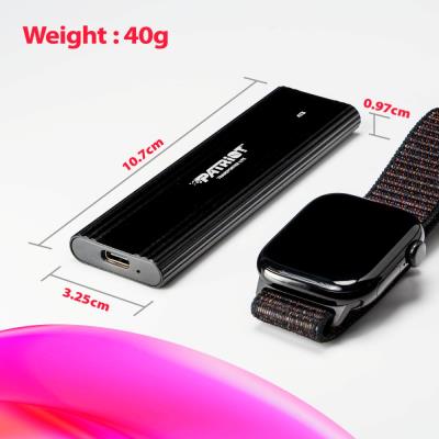 PATRIOT TRANSPORTER Lite 512GB Portable SSD / USB 3.2 Gen2 / USB-C / externí / hliníkové tělo / černý