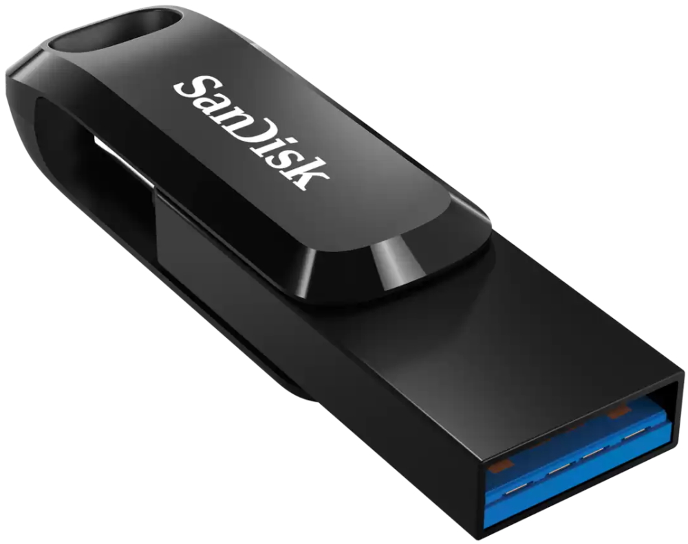 SanDisk Ultra Dual Drive Go 256GB / USB Type-C + USB Type-A / USB 3.2 Gen 1 / černá