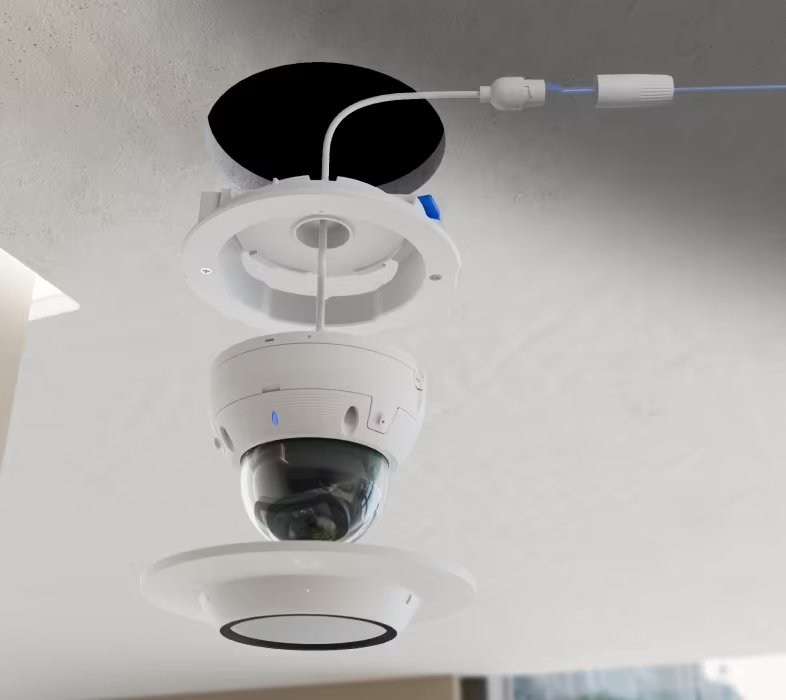 Ubiquiti UniFi AI Dome Camera Flush Mount W - Instalační krabice na strop/zeď pro UniFi AI Dome, zápustná, bílá