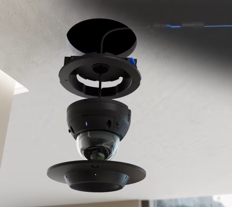 Ubiquiti UniFi AI Dome Camera Flush Mount B - Instalační krabice na strop/zeď pro UniFi AI Dome, zápustná, černá