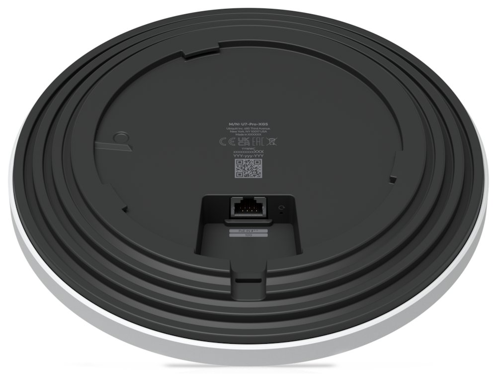 Ubiquiti UniFi U7 Pro XGS - Wi-Fi 7 AP, 2.4/5/6GHz, až 15.1 Gbps, Spectral Radio, 1x 10GbE, PoE++ (bez PoE inj.), bílá