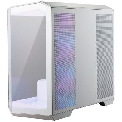 POUŽITÉ - MSI skříň MAG PANO M100R PZ White/ bez zdroje/ levé a přední sklo/ 4x 120 mm A-RGB fan/ 1x USB-C/ 1x USB3.2/ ...