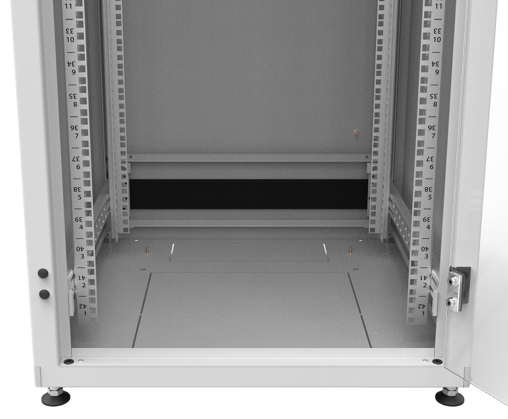 Solarix rozvaděč LC-50 42U, 600x800 RAL 7035, skleněné dveře
