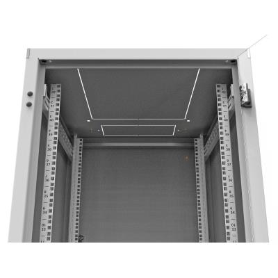 Solarix rozvaděč LC-50 42U, 600x800 RAL 7035, skleněné dveře