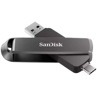 SanDisk Extreme PRO Dual Drive 512GB / USB Type-C + USB Type-A / USB 3.2 Gen 1 / kov / černá