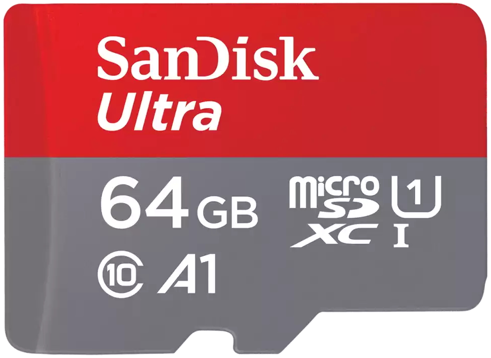 SanDisk Ultra microSDXC 64GB / A1 Class 10 UHS-I / up to 140MB/s / + SD adaptér