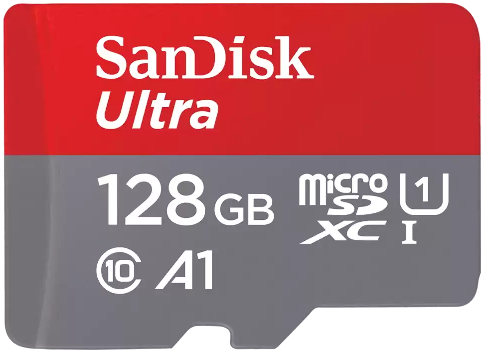 SanDisk Ultra microSDXC 128GB / A1 Class 10 UHS-I / up to 140MB/s / + SD adaptér